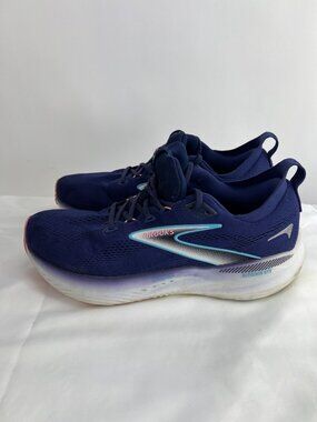 Brooks Glycerin 22 GTS Cushion Support Running Shoes Navy Pink Womens Size 12